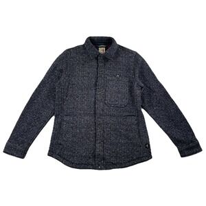 Relwen CPO Snap Jacket Heather Grey Fleece Men's Medium